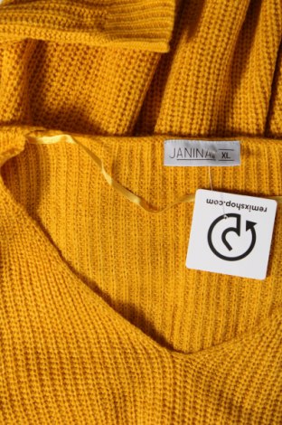 Дамски пуловер Janina, Размер XL, Цвят Жълт, Цена 17,98 лв.