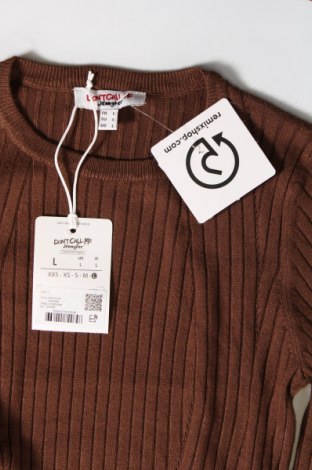 Γυναικείο πουλόβερ Jennyfer, Μέγεθος L, Χρώμα Καφέ, Τιμή 13,51 €