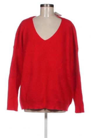 Дамски пуловер JustFashionNow, Размер XL, Цвят Червен, Цена 17,11 лв.