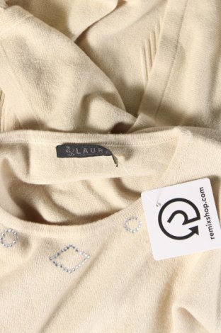 Дамски пуловер Laura, Размер M, Цвят Бежов, Цена 23,58 лв.