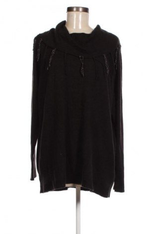 Γυναικείο πουλόβερ Laura Torelli, Μέγεθος XXL, Χρώμα Μαύρο, Τιμή 12,56 €