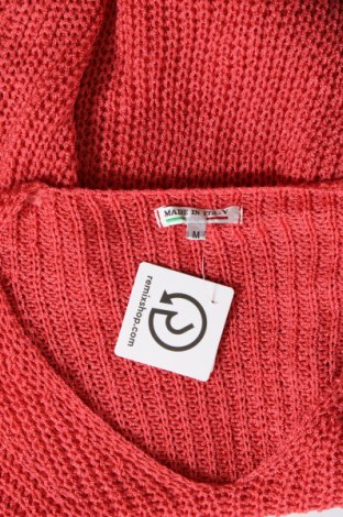 Damski sweter Made In Italy, Rozmiar M, Kolor Czerwony, Cena 37,10 zł