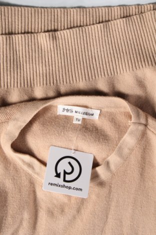 Дамски пуловер Millenium, Размер M, Цвят Бежов, Цена 36,70 лв.