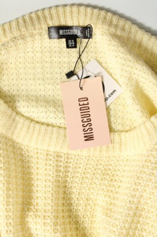 Γυναικείο πουλόβερ Missguided, Μέγεθος XL, Χρώμα Κίτρινο, Τιμή 13,51 €