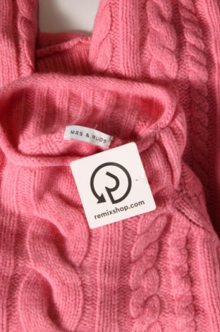 Γυναικείο πουλόβερ Mrs & Hugs, Μέγεθος XL, Χρώμα Ρόζ , Τιμή 41,57 €