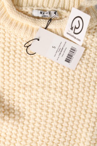 Дамски пуловер NA-KD, Размер S, Цвят Екрю, Цена 48,36 лв.
