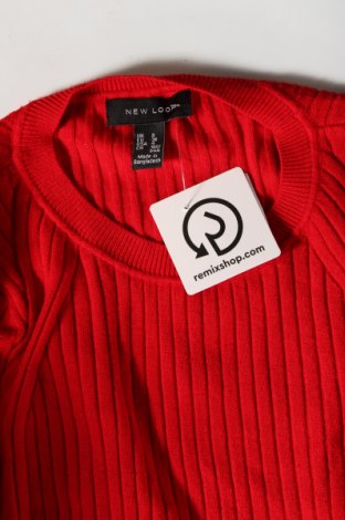 Дамски пуловер New Look, Размер S, Цвят Червен, Цена 17,39 лв.
