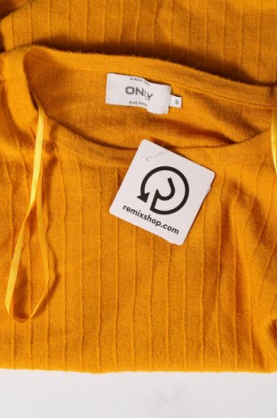 Дамски пуловер ONLY, Размер S, Цвят Жълт, Цена 14,04 лв.