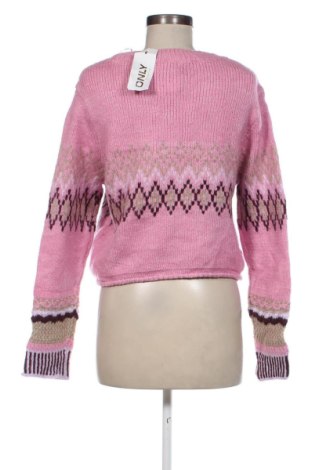 Дамски пуловер ONLY, Размер M, Цвят Розов, Цена 34,10 лв.
