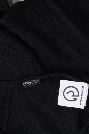 Дамски пуловер Okay, Размер XL, Цвят Черен, Цена 15,95 лв.