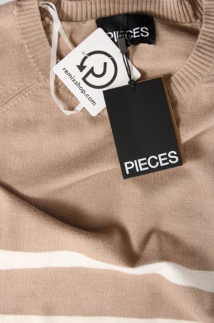 Damenpullover Pieces, Größe L, Farbe Beige, Preis € 31,96