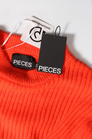 Γυναικείο πουλόβερ Pieces, Μέγεθος L, Χρώμα Πορτοκαλί, Τιμή 19,18 €