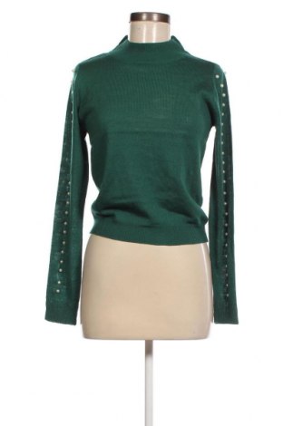 Дамски пуловер Pieces, Размер S, Цвят Зелен, Цена 37,20 лв.