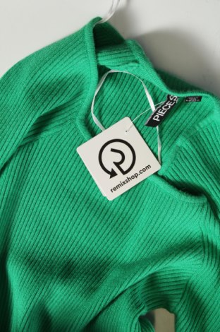 Γυναικείο πουλόβερ Pieces, Μέγεθος L, Χρώμα Πράσινο, Τιμή 18,22 €