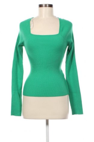 Дамски пуловер Pieces, Размер L, Цвят Зелен, Цена 33,48 лв.