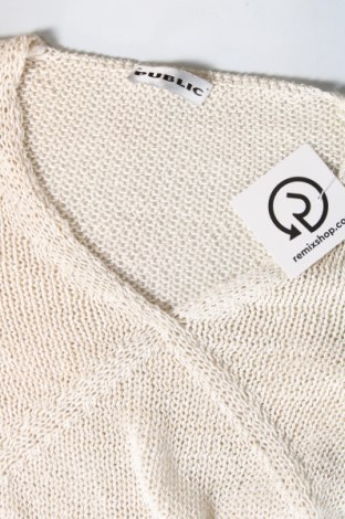 Дамски пуловер Public, Размер M, Цвят Бежов, Цена 13,05 лв.