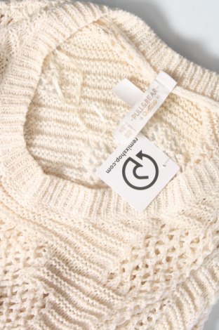 Дамски пуловер Pull&Bear, Размер M, Цвят Екрю, Цена 17,49 лв.