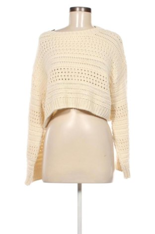 Дамски пуловер Pull&Bear, Размер M, Цвят Екрю, Цена 17,39 лв.