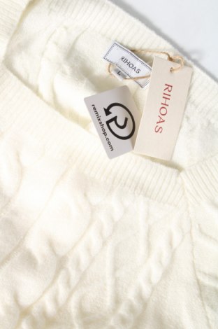 Дамски пуловер RIHOAS, Размер L, Цвят Бял, Цена 25,30 лв.