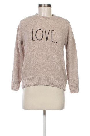 Дамски пуловер Rae Dunn, Размер S, Цвят Бежов, Цена 38,44 лв.