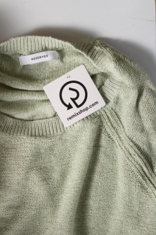Γυναικείο πουλόβερ Reserved, Μέγεθος S, Χρώμα Πράσινο, Τιμή 8,46 €