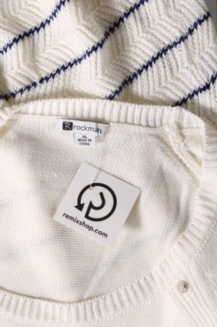 Γυναικείο πουλόβερ Rockmans, Μέγεθος XL, Χρώμα Λευκό, Τιμή 11,95 €