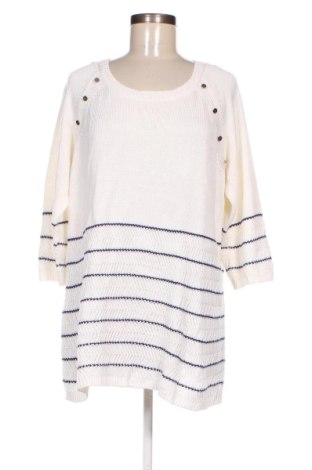 Γυναικείο πουλόβερ Rockmans, Μέγεθος XL, Χρώμα Λευκό, Τιμή 11,95 €