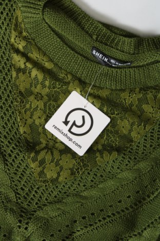 Γυναικείο πουλόβερ SHEIN, Μέγεθος L, Χρώμα Πράσινο, Τιμή 6,28 €