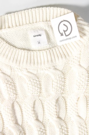 Γυναικείο πουλόβερ Sinsay, Μέγεθος M, Χρώμα Λευκό, Τιμή 8,95 €