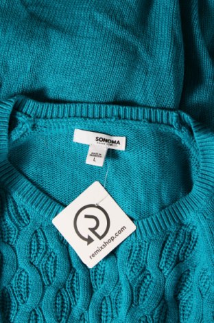 Дамски пуловер Sonoma, Размер L, Цвят Син, Цена 15,08 лв.