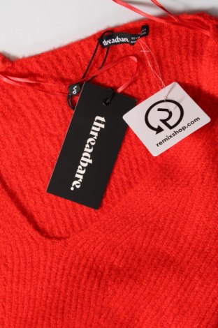 Damenpullover Threadbare, Größe XS, Farbe Rot, Preis 13,04 €