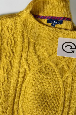 Дамски пуловер Tom Tailor, Размер S, Цвят Жълт, Цена 22,55 лв.
