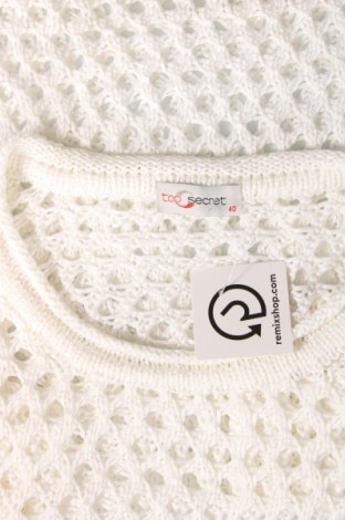 Γυναικείο πουλόβερ Top Secret, Μέγεθος M, Χρώμα Λευκό, Τιμή 9,33 €