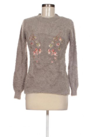 Дамски пуловер Wild Flower, Размер S, Цвят Бежов, Цена 15,08 лв.