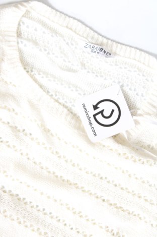 Дамски пуловер Zabaione, Размер M, Цвят Бял, Цена 22,55 лв.