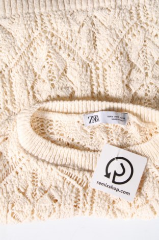 Γυναικείο πουλόβερ Zara, Μέγεθος S, Χρώμα Εκρού, Τιμή 13,84 €