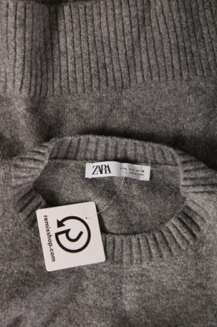Дамски пуловер Zara, Размер S, Цвят Сив, Цена 14,04 лв.