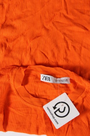 Дамски пуловер Zara, Размер M, Цвят Оранжев, Цена 14,85 лв.