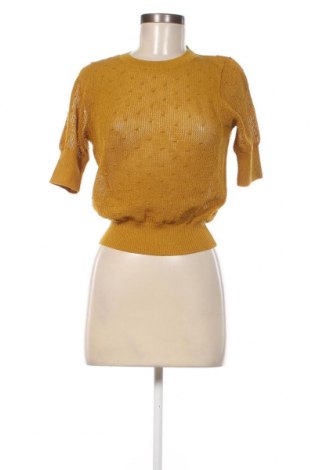 Дамски пуловер Zara, Размер L, Цвят Жълт, Цена 14,85 лв.