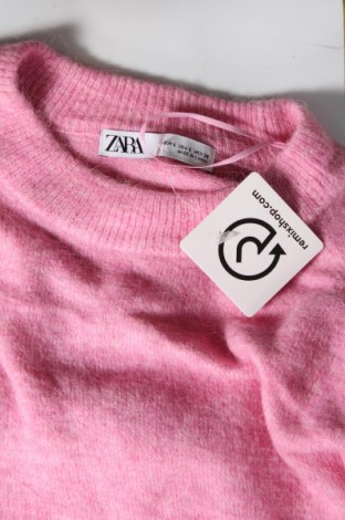Pulover de femei Zara, Mărime L, Culoare Roz, Preț 46,19 Lei