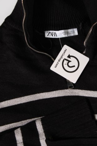 Дамски пуловер Zara, Размер M, Цвят Черен, Цена 14,04 лв.