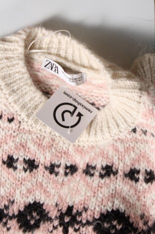 Дамски пуловер Zara, Размер M, Цвят Многоцветен, Цена 16,42 лв.