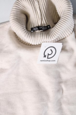 Дамски пуловер Zara, Размер L, Цвят Бежов, Цена 14,85 лв.