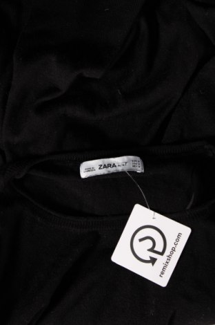 Дамски пуловер Zara Knitwear, Размер M, Цвят Черен, Цена 15,60 лв.