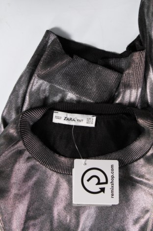Dámský svetr Zara Knitwear, Velikost S, Barva Stříbrná, Cena  205,00 Kč
