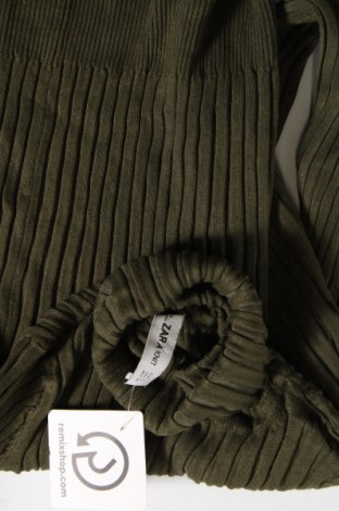Дамски пуловер Zara Knitwear, Размер S, Цвят Зелен, Цена 14,04 лв.