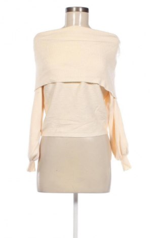 Дамски пуловер Zara Knitwear, Размер S, Цвят Екрю, Цена 14,04 лв.