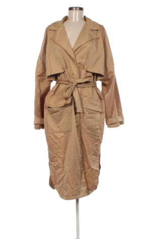 Damen Trench Coat Karo Kauer, Größe M, Farbe Beige, Preis € 115,52