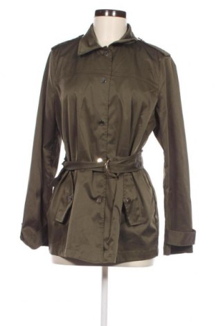 Damen Trenchcoat Zara, Größe L, Farbe Grün, Preis 21,05 €
