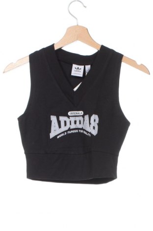 Damen Sporttop Adidas Originals, Größe XXS, Farbe Schwarz, Preis 6,35 €